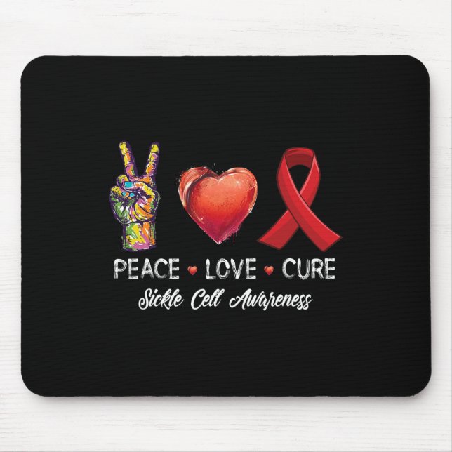 Liebe heilen Sichelzellenbewusstsein Männer Frauen Mousepad (Vorne)