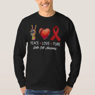 Liebe heilen Sichelzellenbewusstsein Männer Frauen T-Shirt