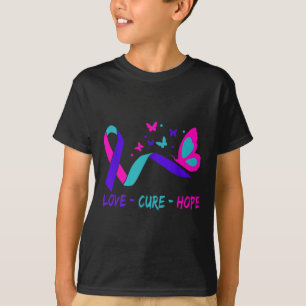 Liebe heilt Hoffnung Gebärmutterhutterkrebs Kriege T-Shirt