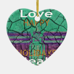 Liebe heilt keramikornament