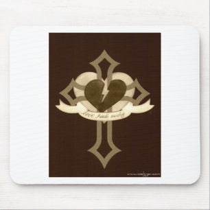 Liebe heilt sicher - Sepia Mousepad