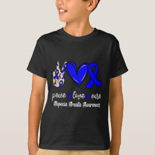 Liebe Heilung Alopezie Areata Blauer Schleim Bewus T-Shirt