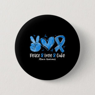 Liebe Heilung Blue Ribbon Ataxie Bewusstsein Button