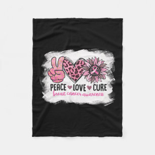 Liebe Heilung Brustkrebs Bewusstsein rosa Band Fleecedecke
