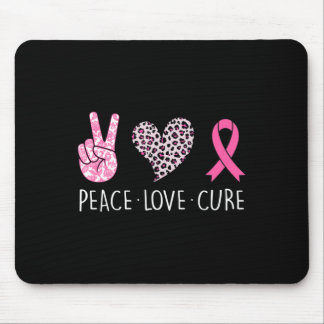 Liebe Heilung Herz rosa Ribbon Brustkrebs-Aussicht Mousepad