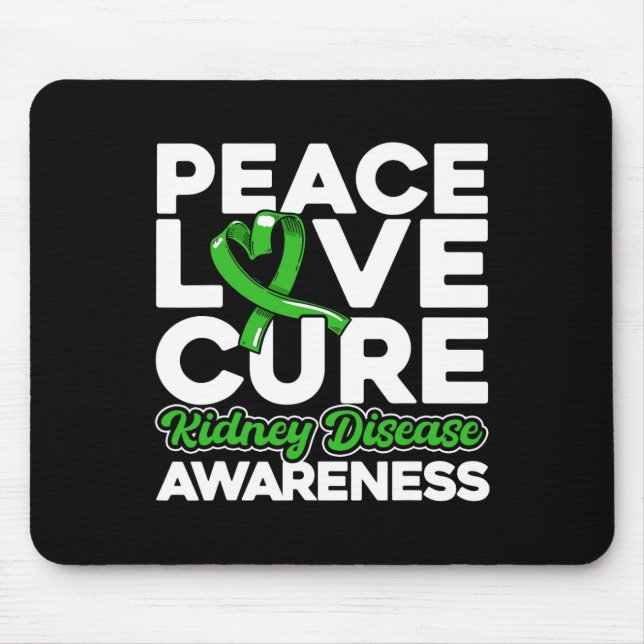 Liebe Heilung Nierenerkrankung Bewusstsein 1 Mousepad (Vorne)