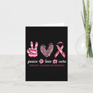 Liebe Heilung rosa Ribbon Brustkrebs Bewusstsein 2 Karte