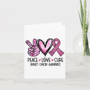 Liebe Heilung rosa Ribbon Krebs Brust Bewusstsein Karte