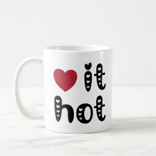 Liebe heiß mit Herz Kaffeetasse
