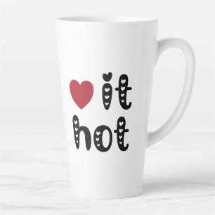 Liebe heiß mit Herz Milchtasse