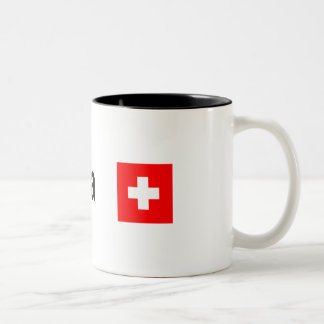 Liebe-HelveticaTasse 02 Zweifarbige Tasse