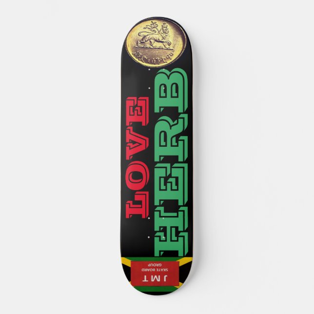 LIEBE HERB Skateboard (Vorderseite)