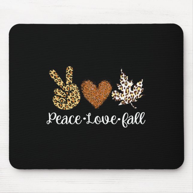 Liebe Herbst Kleider Mode für Frauen Mousepad (Vorne)