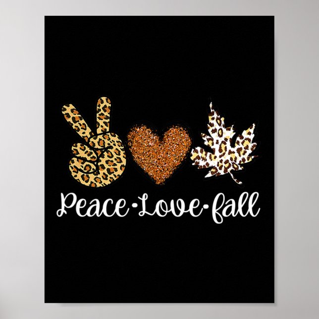 Liebe Herbst Kleider Mode für Frauen Poster (Vorne)