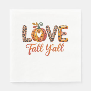 Liebe Herbst Serviette