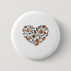 Liebe Herbst Y'all Leopard Pumpkin Herbstsaison Wo Button