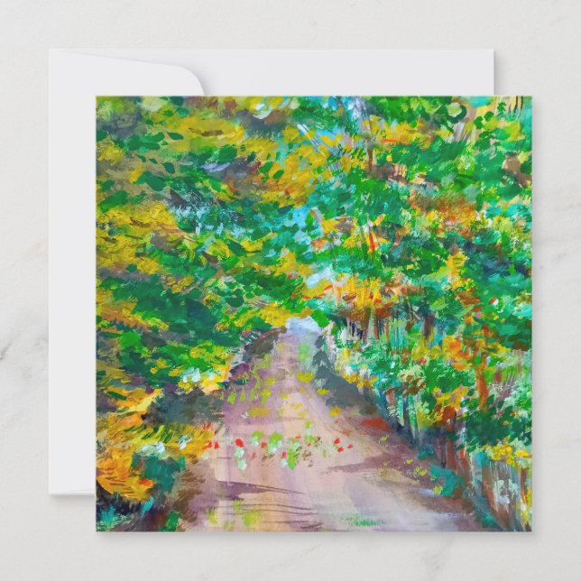 Liebe Herbstlandschaft (Vorderseite)