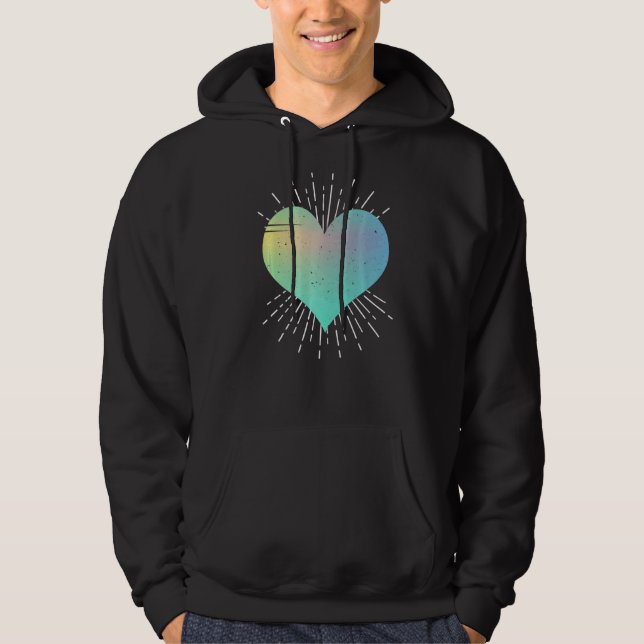 Liebe Herz 3 Hoodie (Vorderseite)