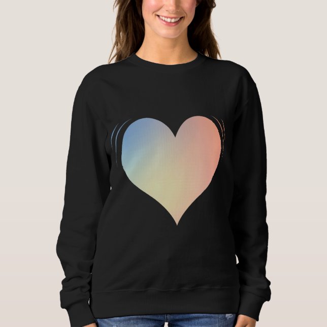 Liebe Herz 3 Sweatshirt (Vorderseite)