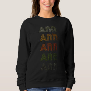 Liebe Herz Ann GrungeVintage Style Black Ann Sweatshirt