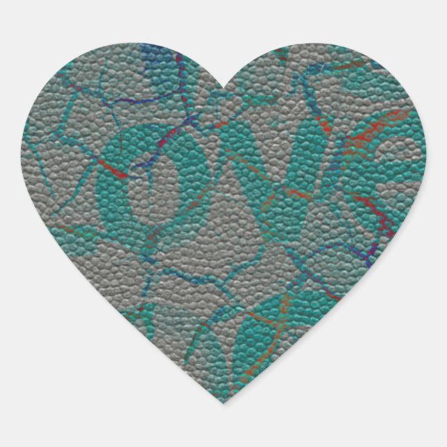 Liebe Herz-Aufkleber (Vorderseite)