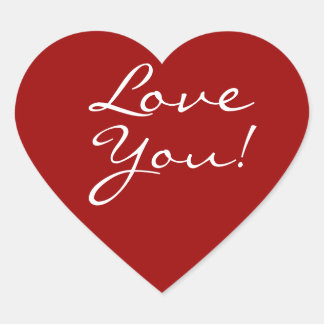 Liebe Herz-Aufkleber