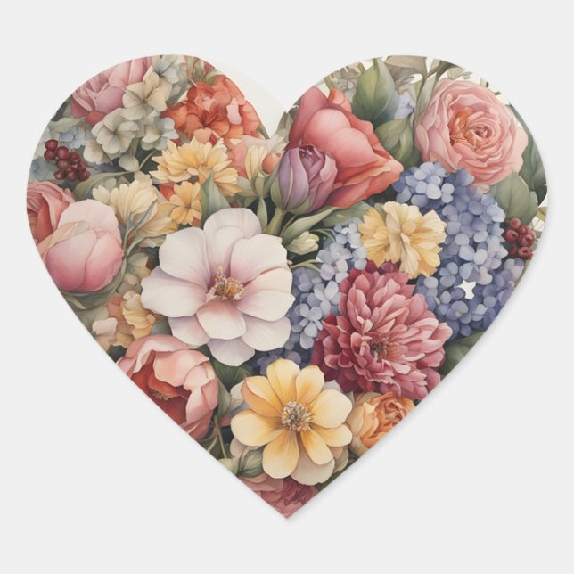 Liebe Herz-Aufkleber (Vorderseite)