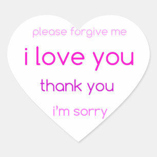 Liebe Herz-Aufkleber