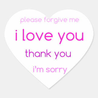 Liebe Herz-Aufkleber
