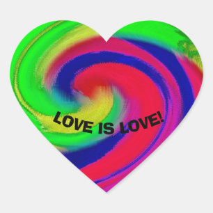 Liebe Herz-Aufkleber