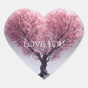 Liebe Herz-Aufkleber