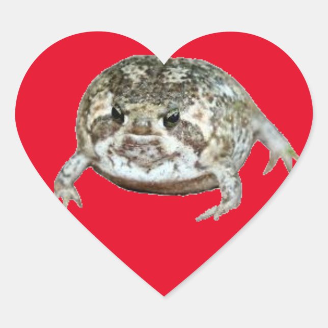 Liebe Herz-Aufkleber (Vorderseite)