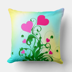 Liebe Herz Blume-46555 Kissen