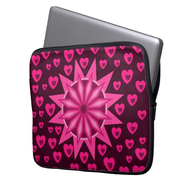 LIEBE HERZ BOYFRIEND MIRLFRIEND HUSBAND EHEFRAU LAPTOPSCHUTZHÜLLE (Vorderseite Links)