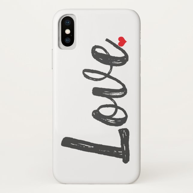 LIEBE HERZ Case-Mate iPhone HÜLLE (Rückseite)