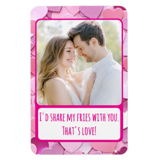 Liebe Herz Confetti Meine Freunde flexibel teilen Magnet