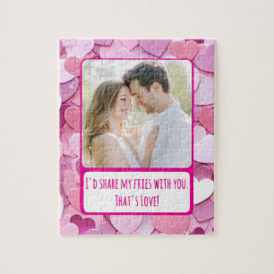 Liebe Herz Confetti Meine Freunde teilen Puzzle