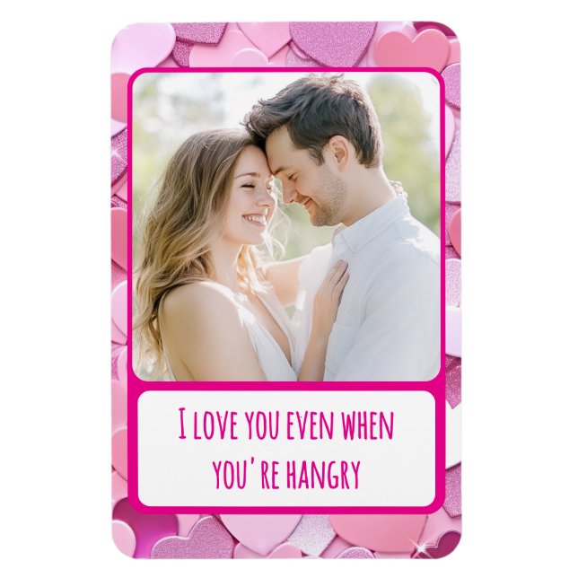 Liebe Herz Confetti Sie sind zornig flexibel Magnet (Vertikal)