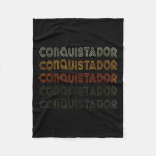Liebe Herz Conquistador Grunge Vintag Style Conqu Fleecedecke