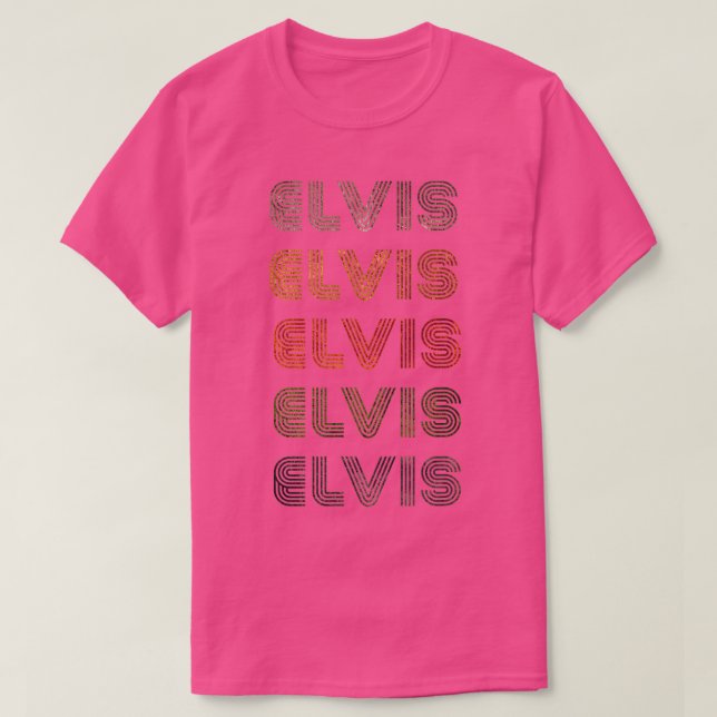 Liebe Herz Elvis T-Shirt GrungeVintage Style Black (Design vorne)