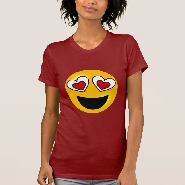 Liebe-Herz Emoji T-Shirt (Vorderseite)