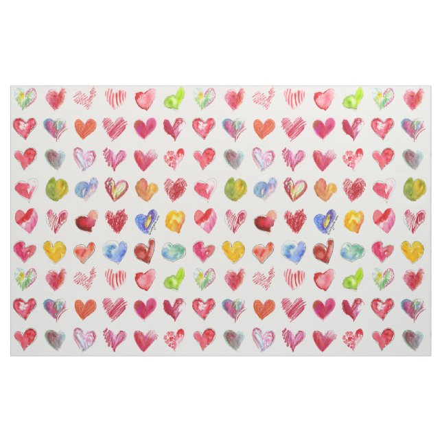 Liebe Herz Fabric Stoff (Fat Quarter (45,7 x 55,9 cm))