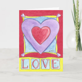 Liebe Herz Feiertagskarte