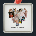Liebe Herz-FotoCollage Ornament Aus Metall<br><div class="desc">Ein Produkt mit einem schönen Design von mehreren Fotos Collage bilden eine Liebe Herz Form. Laden Sie Ihre eigenen Fotos hoch,  um die Standard-Foto zu verwenden und zu ändern. Es ist sehr einfach zu tun.</div>