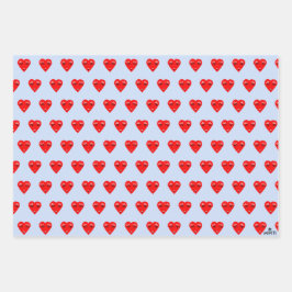 Liebe Herz Geschenkpapier Set