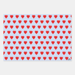 Liebe Herz Geschenkpapier Set