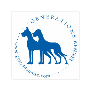 Liebe Herz Great Dane Stempel