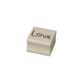 Liebe Herz Gummistempel