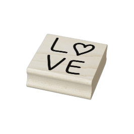 Liebe Herz Gummistempel