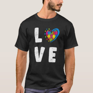 Liebe Herz Hände Autismus-Bewusstseins-Tag Monat B T-Shirt